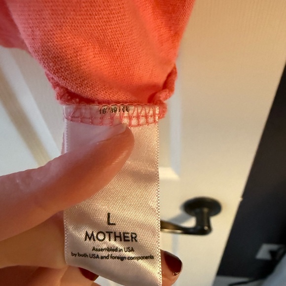 MOTHER Vibrant Pink Oversized Graphic Tee Size Large - Picture 3 of 5